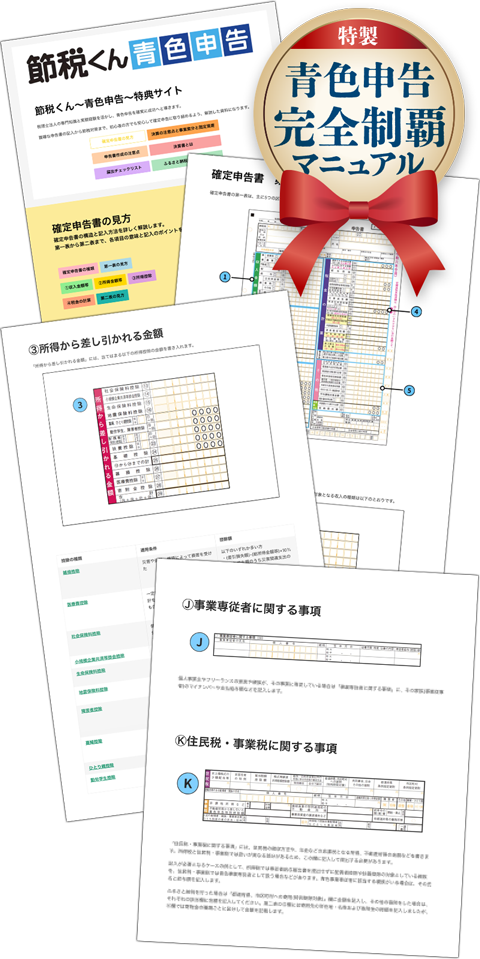 特製青色申告完全制覇マニュアルのイメージ画像